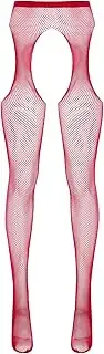 [XUNZOO] Womens Fishnet Tights Mid Waist Stockings Crotchless Pantyhose See Through Leggings