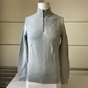 TED BAKER LONDON Newport Half Zip Funnel Neck Jumper Men's 3XL Natural