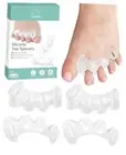 2 Pairs Toe Spacers Gel Silicone Toe Separators for Women Men to Correct