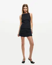 Camille Backless Top in Onyx Stripe