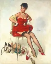 Gil Elvgren Pin Up Which Pair Today 11x14 Reproduction Giclee Print #84