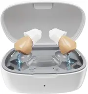 Hearing Aids for Seniors, Invisible Hearing Amplifiers Noise Cancelling, Rechargeable Hearing Aids for Severe Hearing Loss Adults In-ear Hearing Devices