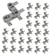 ☀️NEW LEGO 25x Light Bluish Gray Technic Pin Connector Perpendicular 3 x 3
