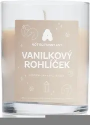 Not So Funny Any Crystal Vanilkový rohlíček candle with crystal 220 g