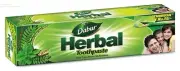 Dabur Herbal Tooth Paste with Tulsi, Babool, Akarkara - 45 Gram - Free Ship