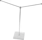CANIGHT Stylish Marble Table Flag Pole Topper Stainless Steel Stick for Desktop Meeting Flags