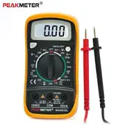 PEAKMETER MAS830L Manual Ranging Digital Multimeter AC DC Voltmeter Ohmmeter Tester with Backlight Display