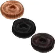 Hair Ring Set Girls Wig Hair Donut Bun Maker Updo Extension Rings for Girls Hairpiece Chignon Hairpiece Hair Styling Tools