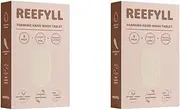 Reefyll Foaming Hand Soap 3 Refill Tablets, Dissolvable Plastic Free Hand Wash Pods, Just Add Water to Transform to Velvety Foam, Tropical Coconut Scent Duo Pack