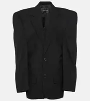 [Balenciaga] Balenciaga Cut Away oversized wool blazer AU 10 black