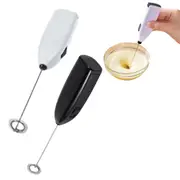 2Pcs Electric Mini Foamer Kitchen Tool Milk Frother Egg Beater Stirrer Whisk Mixer