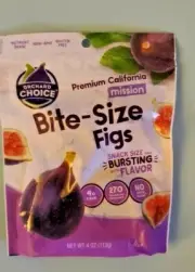 4 PACK BITE-SIZE FIGS SNACK SIZE AND BURSTING WITH FLAVOR 4 oz/ 113 g EACH