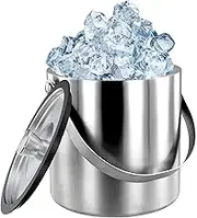 Insulated Ice Bucket - Stainless Steel Wine Cooler with Airtight Lid, 3L Beverage Chiller for Champagne, Beer, Drinks | Double-Wall Ice Holder for Home, Parties, Restaurants, Celebrations