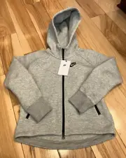Nike Sportswear Tech Fleece Hoodie Grey FD2979 063 KIDS SMALL NWT