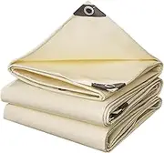 Heavy Duty Tarpaulins Protective Cover, Waterproof PVC Tarp Sheet 1.2x1.5m 1.2x1.8m 1.5x2m 2x3m 3x4m Thick Tarp for Emergency Rain or Sun, Roof, Patio Furniture, Firewood, Canopy(4x5m(13.1ftx16.4ft))