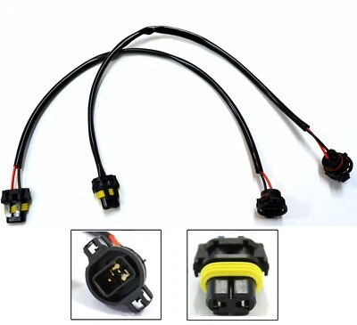 HID Kit Extension Wire PSX24W 2504 Two Harness Fog Light Bulb Sokcet Connector (for: BMW)