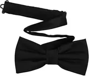 [Generic] Men's Pre-Tied Satin Formal Tuxedo Bowtie Adjustable Length Satin Bow Tie