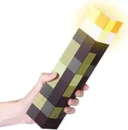 Craft Lamp Torch Wall Lamp Yellow - 28 cm Hand/Wall Mount Lighting, Rechargeable LED Lamp Torch with Hook, 3D Night Light with USB Charging for Children Gifts Party Decoration Cosplay