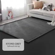 Soft Touch Ultra Plush Memory Foam Tatami Mat Stone Grey