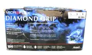 Ansell MF-300-L Microflex Diamond Grip Exam Gloves Large White - 100/BX