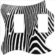 SG Standard Pickguard Custom Gibson Graphic Graphical Guitar Pick Guard Zebra 2