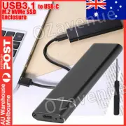 USB 3.1 Hard Drive Disk HDD SDD Enclosure Case Caddy for M.2 SATA NVME