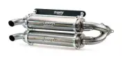 Trinity Racing Stainless Dual Slip-On Exhaust For 2020+ RZR Pro/2022+ RZR Turbo