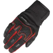 Tourmaster Overlander Adventure Textile Gloves, Black/Red