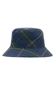 burberry EKD Check Twill Bucket Hat in Midnight Ip Check at Nordstrom, Size Small