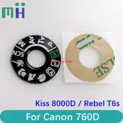 NEW For Canon 760D / EOS Kiss 8000D / Rebel T6s Top Mode Dial Selector Sheet Cap