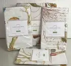 NEW Pottery Barn Coastal Sealife Duvet + 3 Shams Shells Coral beach KING EURO