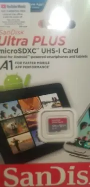 Genuine SanDisk Ultra Plus 128GB MicroSDXC UHS I Memory Card A1 V10 (VG)