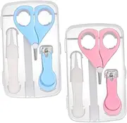 SUPVOX 2 Sets Nail Grooming Nail Clipping Tools with File Tweezers Ergonomic Design for