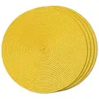 Round Braided Placemats Set of 4 Place Mats for Dining Tables Woven Washable ...