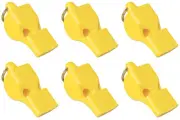 Fox 40 Classic Official 3-Chamber Pealess Whistle, Yellow (6-Pack)