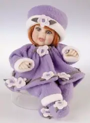 MARIE OSMOND PANSY BLOSSOM TINY TOT PORCELAIN DOLL