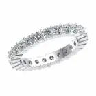 10k Gold 1.70Ct Womens Diamond Prong Stackable Eternity Wedding Band Ring J SI2