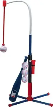 64119X Kids Teeball and Baseball Batting Tee MLB 2 in 1 Grow with Me Tee Adj