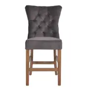 [Florabelle Living] Silver Grey Counter Stool with Buttons