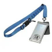 Adjustable Universal Cell Phone Lanyard with Patch Magnetic Buckle, Blue