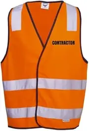 CONTRACTOR' HI-VIZ DAY VEST