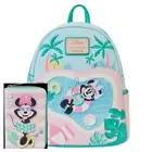 Loungefly Minnie Mouse Vacation Style Poolside Mini Backpack & Wallet Set