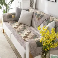在飛比找momo購物網優惠-【BonBon naturel】田園花卉純棉水洗窄版拼布沙發