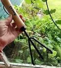 Hand Hoe Garden Cultivator Claw Tool ANVIL 3 Tine Wood Handle