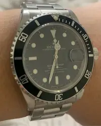 在飛比找Yahoo!奇摩拍賣優惠-品名：ROLEX勞力士  型式：16610黑水鬼 不銹鋼錶 