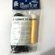 Lamp Light Kit Electric Wiring Candle Replacement Light Brown Cord Toggle NIB