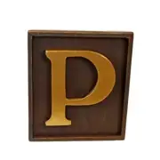 Classic Monogrammed Gold Letter Single Book End Iron Personalized Decor Gift