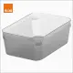 【特力屋】深型整理盒 寶來2號 灰色 1.3L OH-022