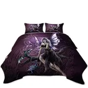 Fantasy Art Butterfly Girl the Dragon Keeper Coverlet