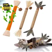 Cat Toys 3Pack Silvervine Chew Stick Kitten Treat Catnip Toy Kitty Natural Stuff